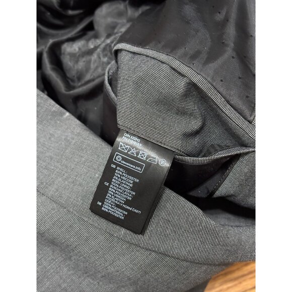 H&M Men's Blazer Jacket Size 42R Gray Pindot Stretch 2 Button Sport Coat - Picture 5 of 7